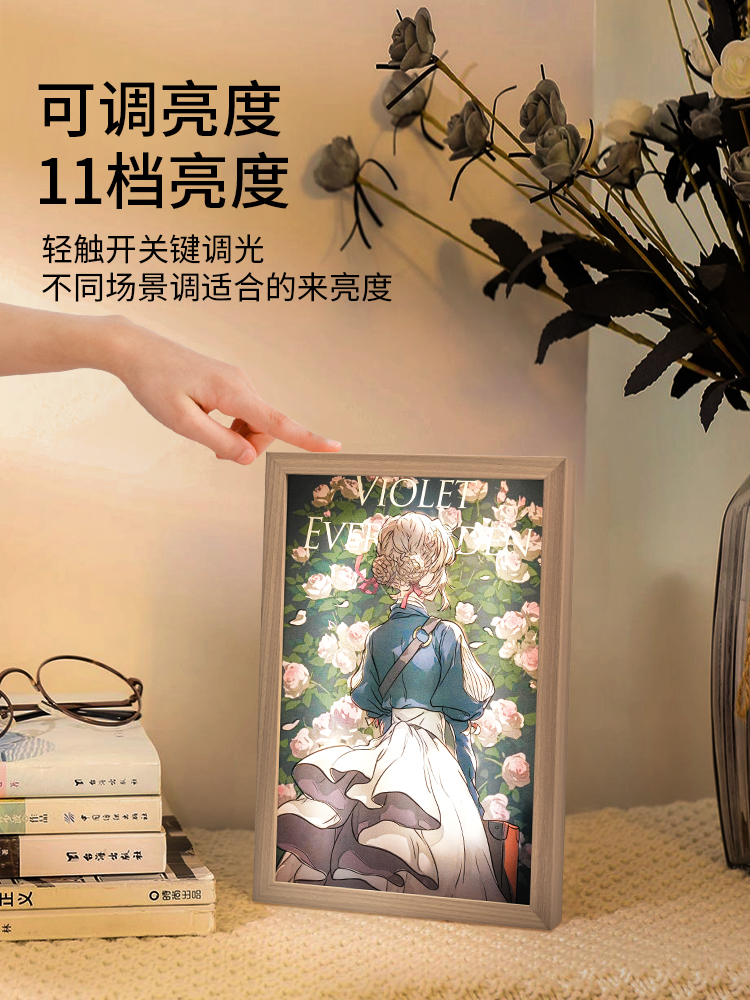 创意线条高达灯光画创意大照片小夜灯装饰品摆件生日礼物动漫索隆 - 图2