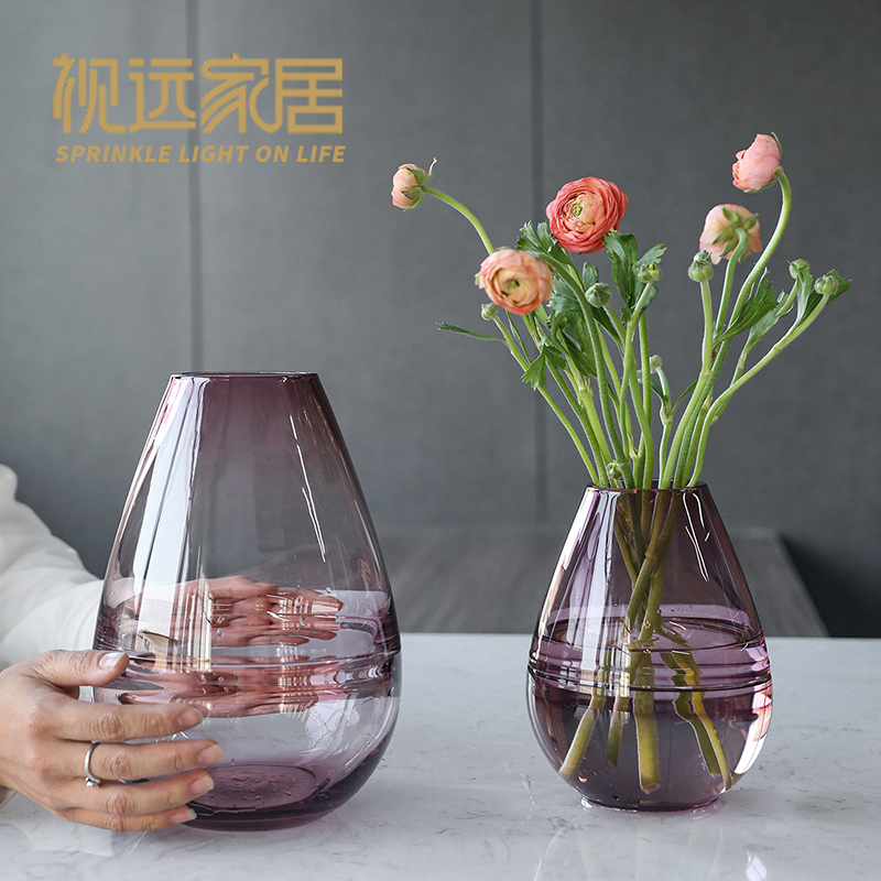 玻璃花瓶摆件客厅插花水养鲜花ins风北欧欧式创意简约轻奢网红 - 图0
