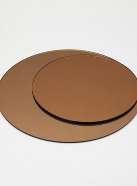 现代简约镜面玻璃托盘客厅咖啡桌桌面创意储物模型房无障碍豪华装