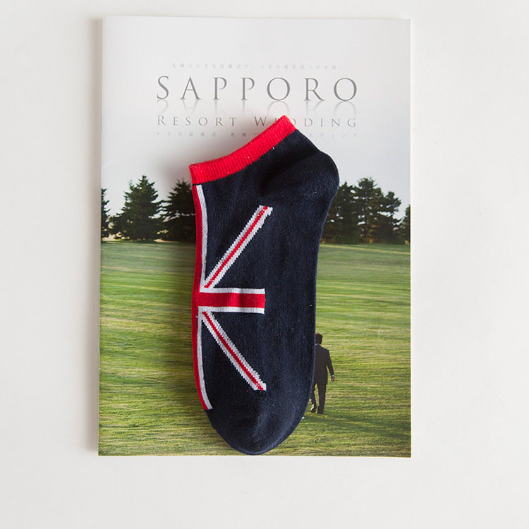 四季男士短筒米字国旗米字全棉袜子 迸彩短袜/打底袜/丝袜/美腿袜