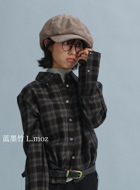蓝墨竹L.MOZ复古八角报童帽女2026新款秋冬百搭显脸小适合方圆脸