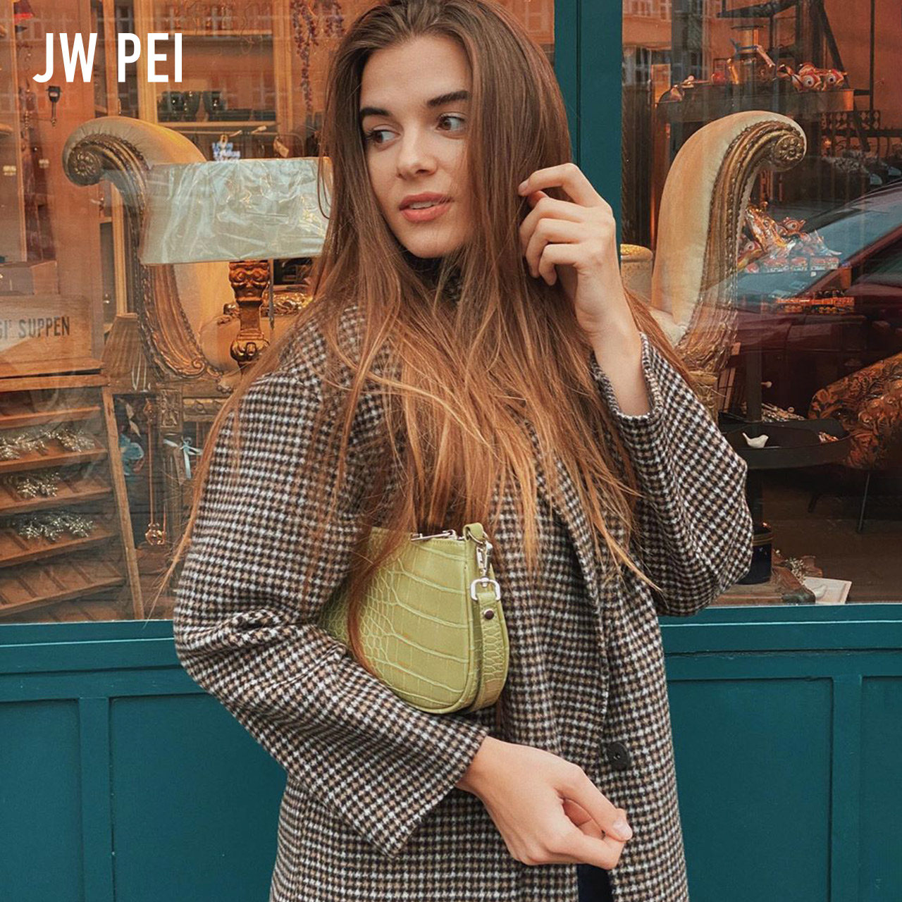 jw pei手提法棍腋下女eva风单肩包 JW PEI女士包袋