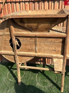 农耕农具文化老物件装饰摆件民俗怀旧老旧木耙R木犁农家院影视道