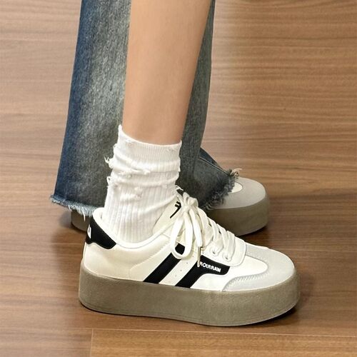 回力女鞋德训鞋女2026新款春季女士休闲运动鞋厚底增高百搭鞋子女 - 图1