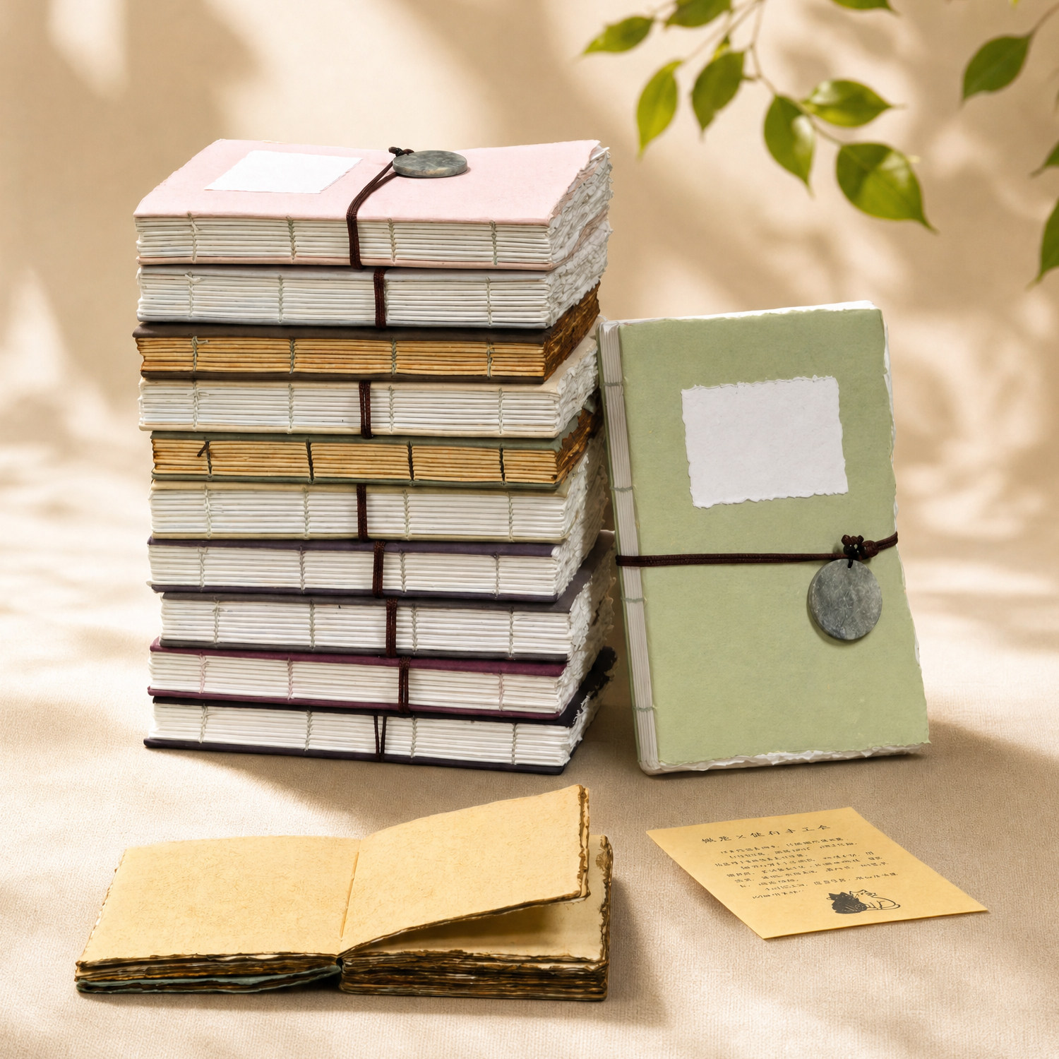 Illustrated quality handmade Indian rough edge watercolor paper