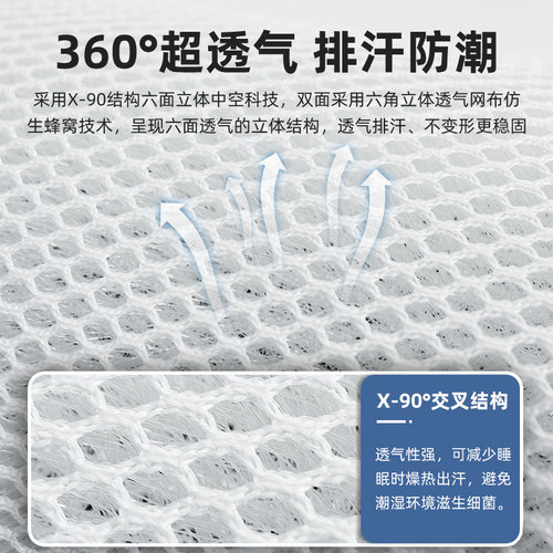 苏老伯3D床垫空气纤维透气可水洗床褥加软透气防潮家用儿童4D薄垫 - 图2