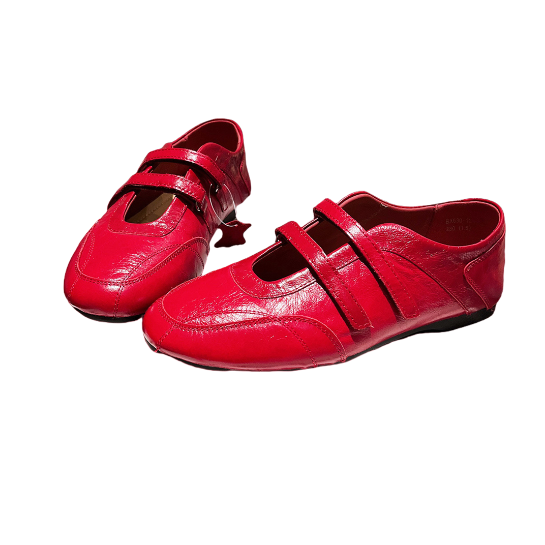 羊皮版~漆皮芭蕾风真皮一字玛丽珍小红鞋平底浅口单鞋乐福鞋女鞋,淘宝优惠券,粉丝福利购,淘宝优惠卷