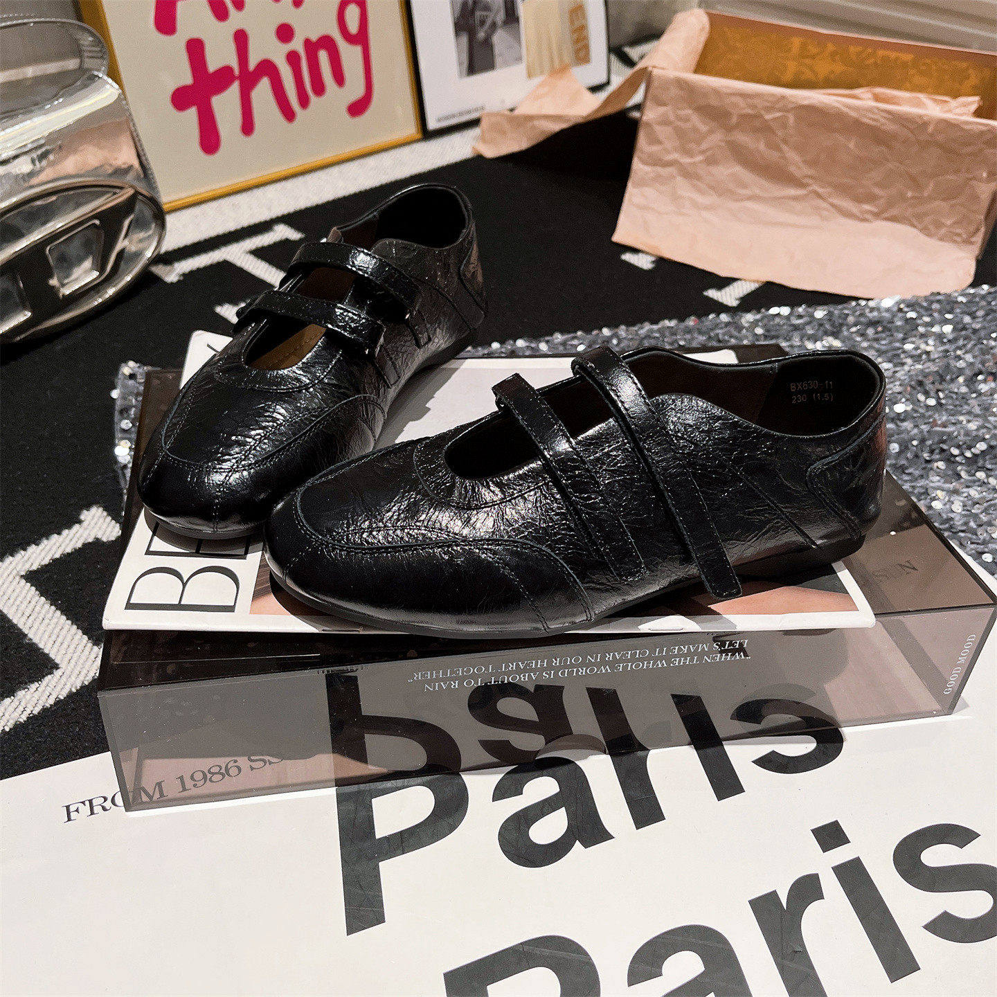 羊皮版~漆皮芭蕾风真皮一字玛丽珍小红鞋平底浅口单鞋乐福鞋女鞋,淘宝优惠券,粉丝福利购,淘宝优惠卷