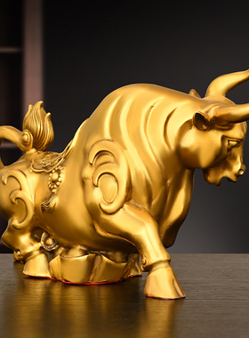 纯铜牛摆旺市金牛生肖牛