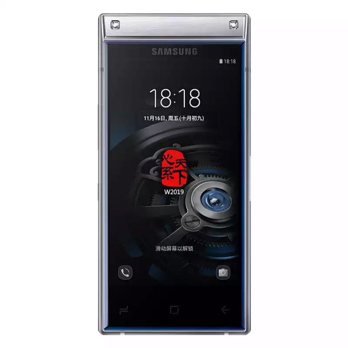 三星sm-w2019心系天下翻盖折叠屏 21ke冠赢手机