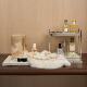 MOON model room cloakroom women's dressing table ornaments tray perfume storage shelf soft decorations