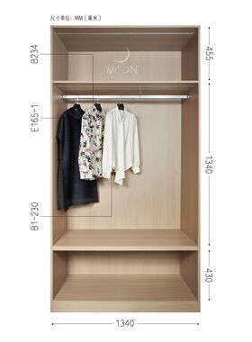 MOON慕空间现代简约样板房衣帽间女士衣柜衣服衬衫外套摆件装饰品