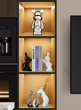 现代创意简约人舞者家居桌面书挡工艺品摆件客厅酒柜办公室装饰品