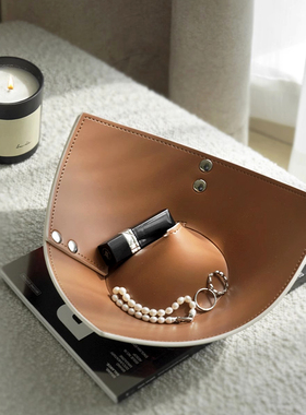 创意皮质收纳盘酒店用品