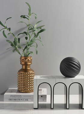 简约现代风几何拱门客厅玄关圆球