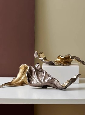 现代轻奢高级感金属果盘