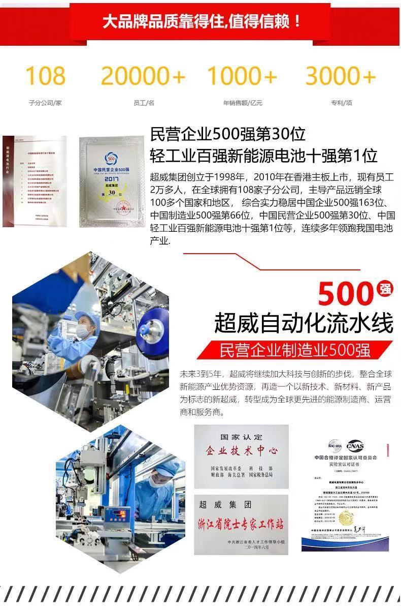 超威大排量摩托电瓶YTX9-BS黄龙600光阳DL250贝纳利GW250G电池12V-图3