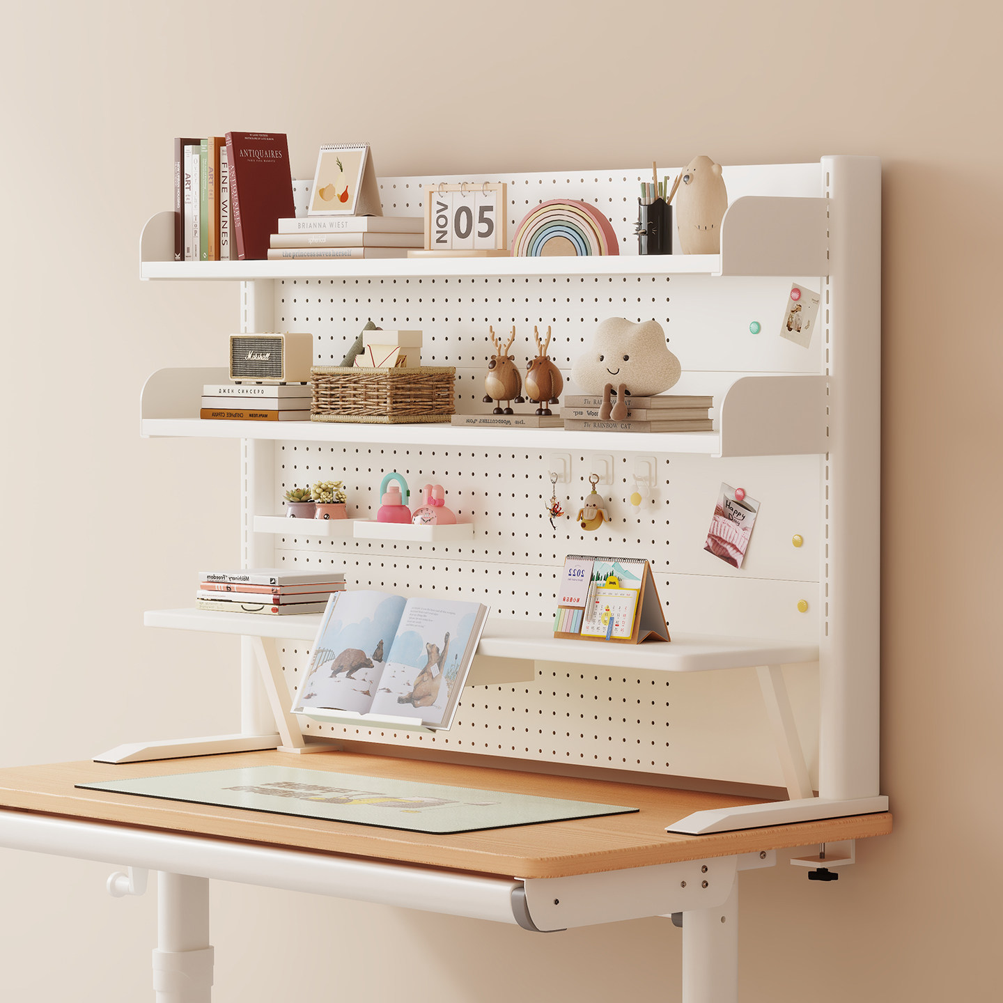 Desktop storage rack