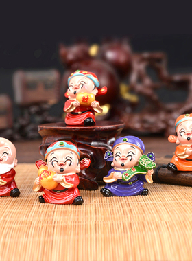 可爱风招财进宝佛像桌面小摆件