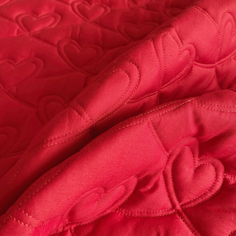 A类全棉夹棉床裙单件结婚喜庆大红色加厚纯棉防滑床笠罩四季通用,淘宝优惠券,粉丝福利购,淘宝优惠卷