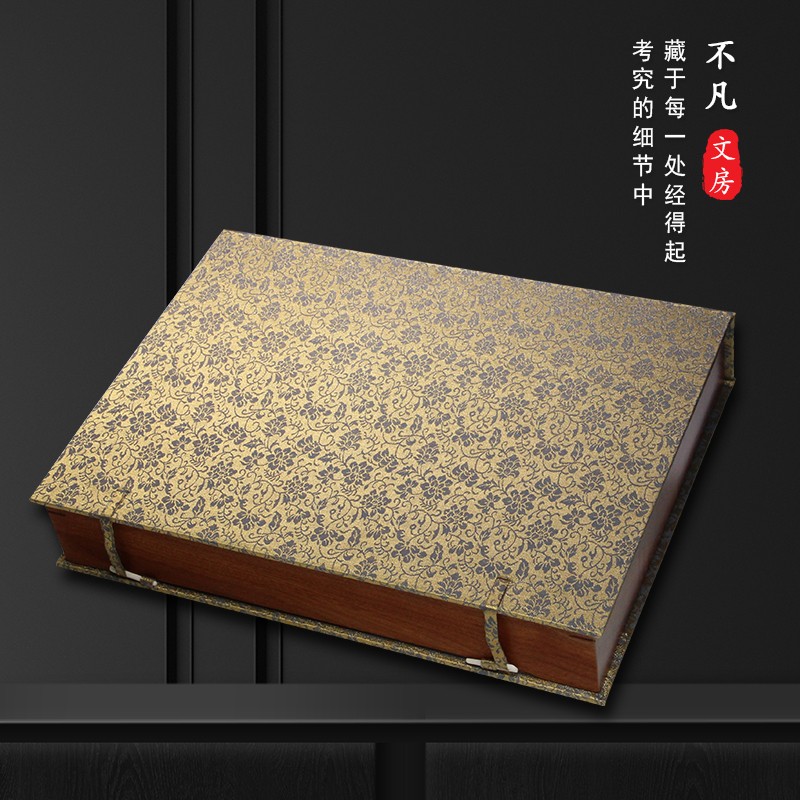 精品文房四宝套装 行云流水 成人礼盒送礼专业高档礼品国画书法毛笔套装文房四宝精品套装 - 图2