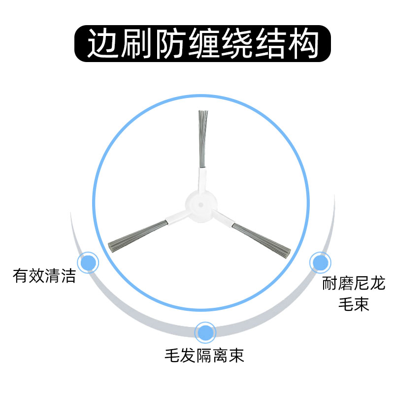 配追觅S10/X10扫地机器人边刷S20/X20/W10S PRO清洁毛刷配件耗材-图0