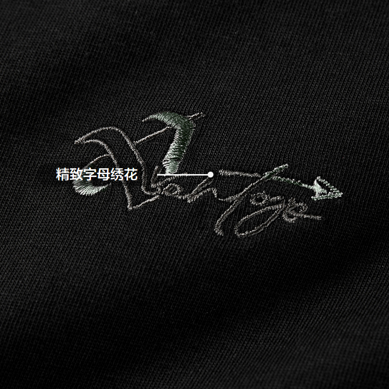 海澜之家商务休闲纯色短袖T恤2025夏季简约字母刺绣圆领凉感短t男