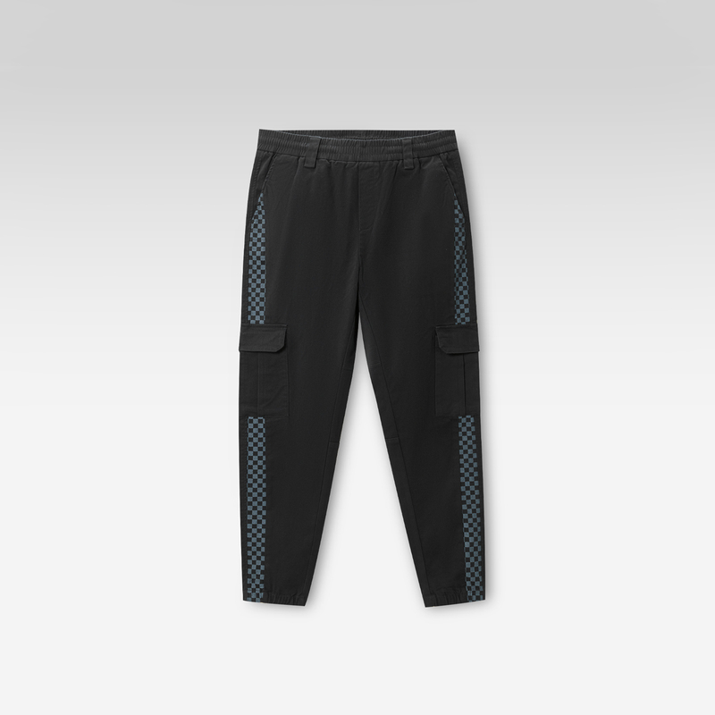 HLA/海澜之家三国系列休闲裤2022秋新款微弹宽松中腰运动风裤子男