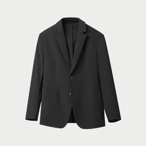 HLA/海澜之家轻商务时尚轻薄休闲西服25秋新防晒平驳领西装男