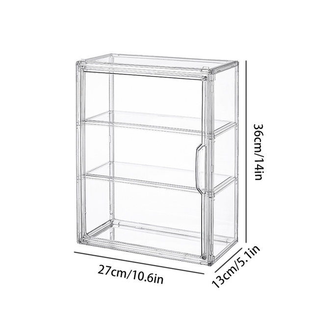 Acrylic blind box storage display rack doll display box cabinet Pop Mart storage box toy dustproof display box