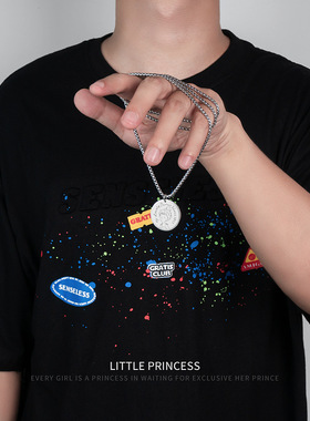 小王子潮饰界钛钢情侣项链