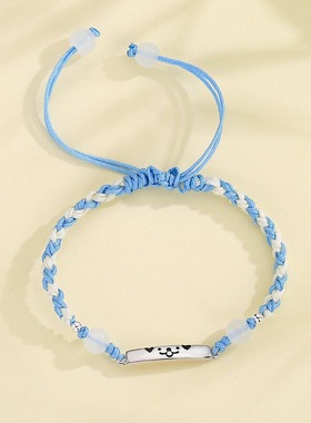 S925银猫狗日记情侣手链女男