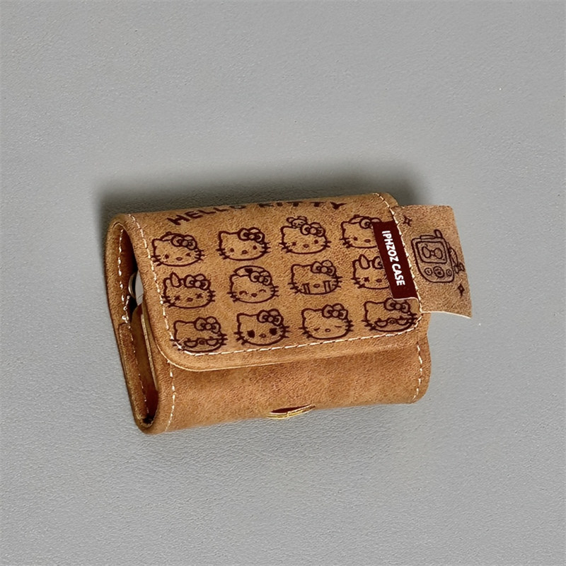 适用Airpods pro3耳机保护套秋冬棕色HelloKitty苹果耳机套AirPods1/2代/3保护壳带吊坠airpods4代蓝牙耳机壳,淘宝优惠券,粉丝福利购,淘宝优惠卷