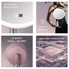 Meicai Smart Large Round Mirror LED Lighted Cosmetic Mirror