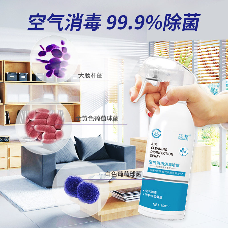 空气消毒喷雾杀菌宿舍学生表消毒液 兆邦家居消毒液