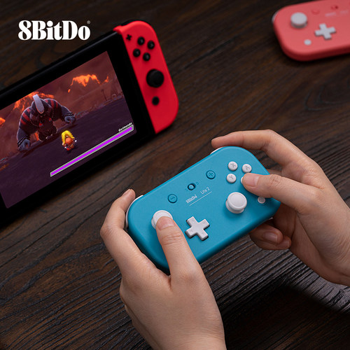 八位堂 8BitDo Lite 2轻薄游戏手柄体感震动无线Switch oled游戏机安卓树莓派蓝牙有线塞尔达传说-图1