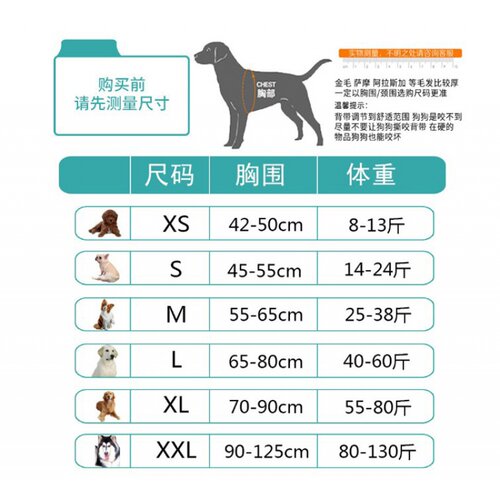 K9狗狗胸背带金毛边牧中大型犬雪纳瑞狗绳狗链阿拉斯加遛狗牵引绳 - 图2