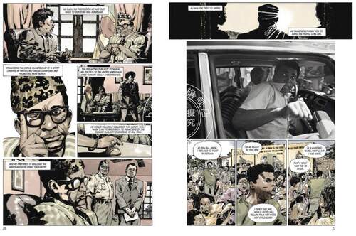 现货 拳王阿里 1974金沙萨丛林之战 英文原版 Muhammad Ali, Kinshasa 1974 图像漫画传记 Abbas Attar 经典拳坛大战 福尔曼 - 图1