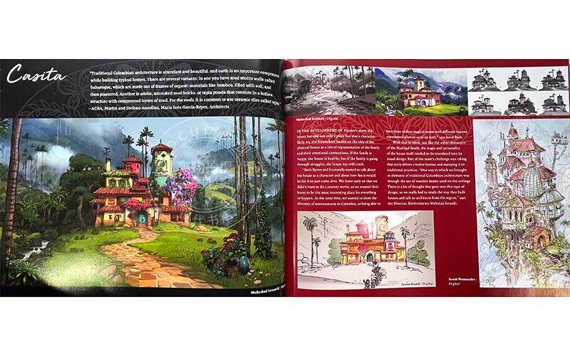 现货 魔法满屋 电影艺术设定画集 英文原版 迪斯尼动画电影周边书 Art of Encanto 疯狂动物城导演 林漫威原创歌曲