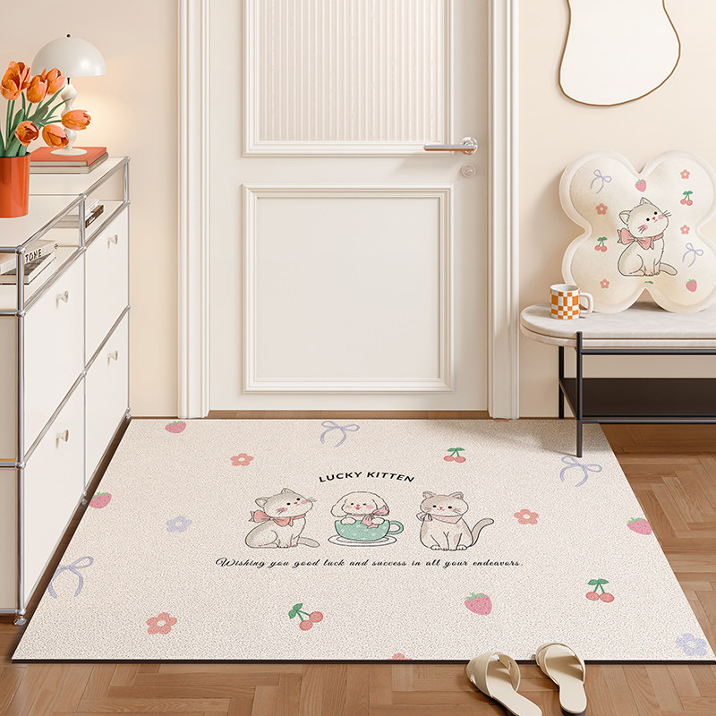 入户门地垫门口防滑脚垫可裁剪丝圈玄关进门垫轻奢高级感防滑地毯,淘宝优惠券,粉丝福利购,淘宝优惠卷