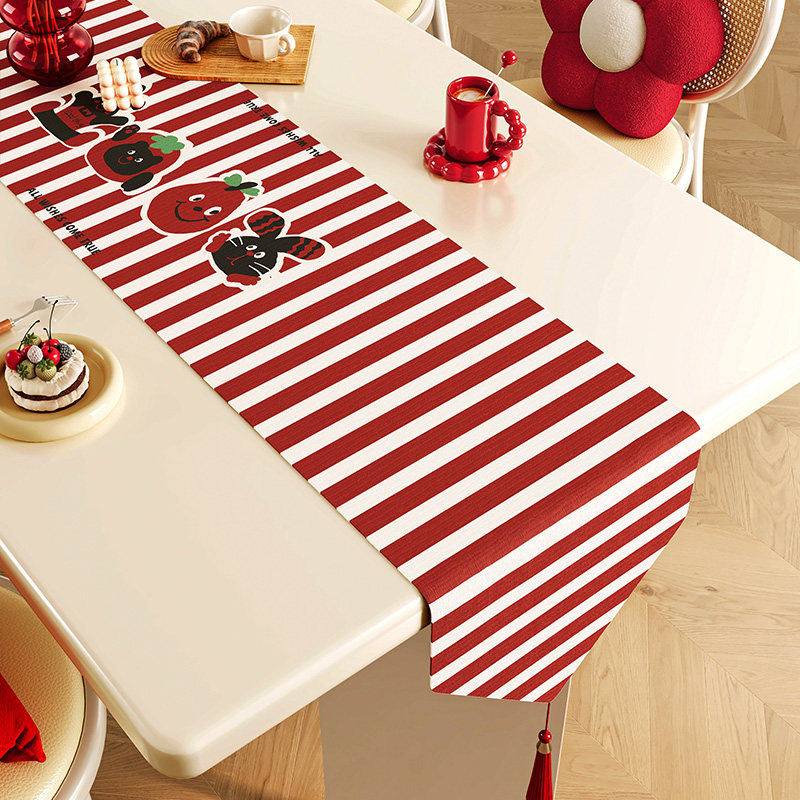 新年桌旗红色喜庆茶几旗布春节过年氛围感装饰餐桌桌布中间长条布,淘宝优惠券,粉丝福利购,淘宝优惠卷