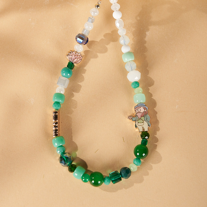 致敬印象派大师系列莫奈睡莲手机链手机挂绳挂件生日礼物送女生