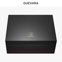 GUEVARA Cigar Moisturizing Box Carbon Cilified Cedar Cedar Wood Cigar Case 30 Installed Large Capacity High Gear Gift
