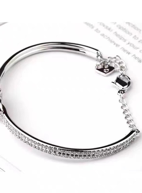 美国进口D色莫桑石蝴蝶结手镯