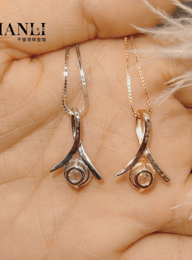 莫桑石时尚项链克拉吊坠