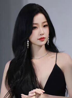 18K金进口D色莫桑石麦穗流苏耳坠女明星同款气质时尚网红款新款