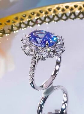 pringxy女其他复古蓝宝石戒指