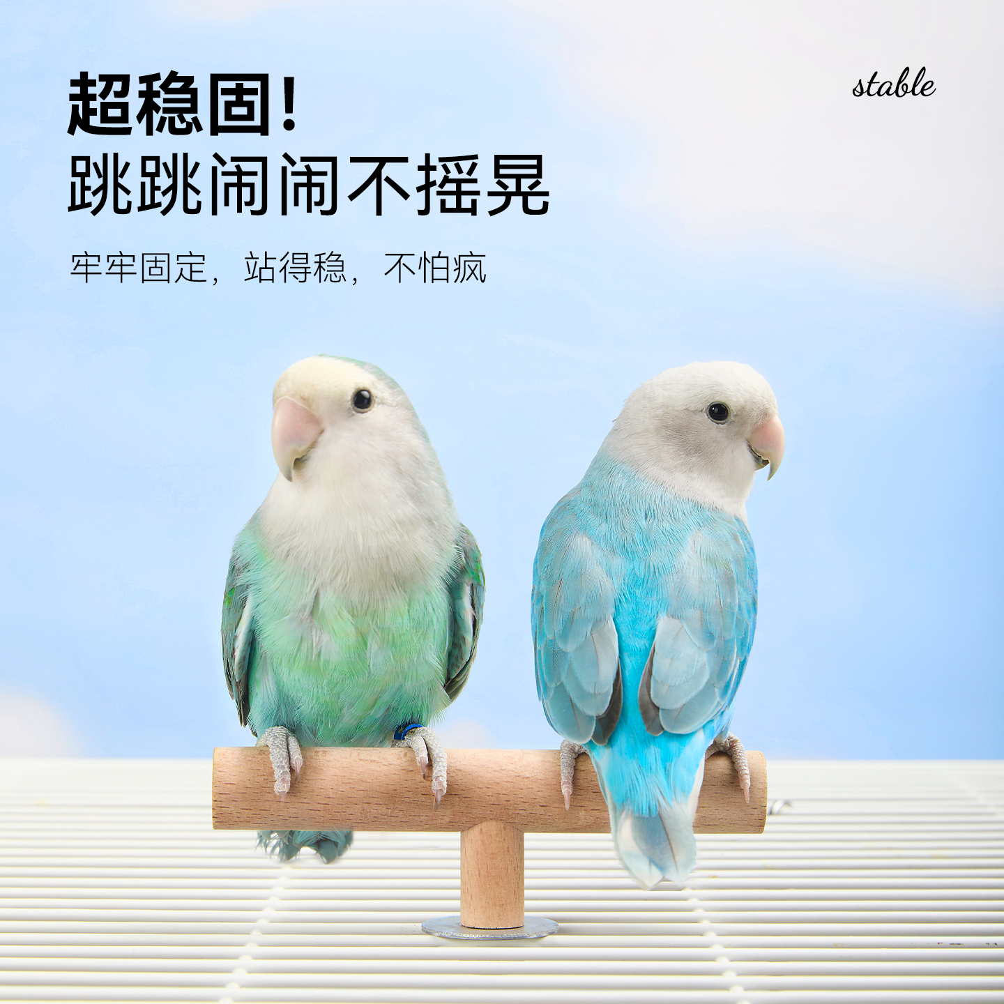 它适站棒牡丹虎皮玄凤鹦鹉小鸟玩具用品磨喙磨牙啃咬攀爬鸟笼适配,淘宝优惠券,粉丝福利购,淘宝优惠卷