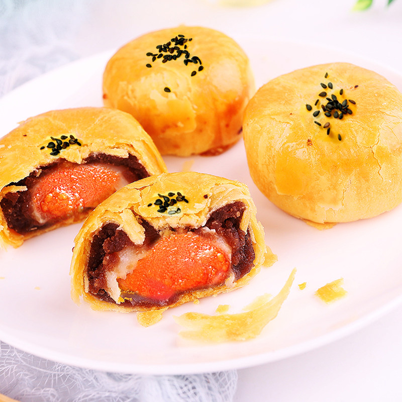 雪媚娘网红休闲食品好吃的蛋黄酥 侨香村食品传统糕点