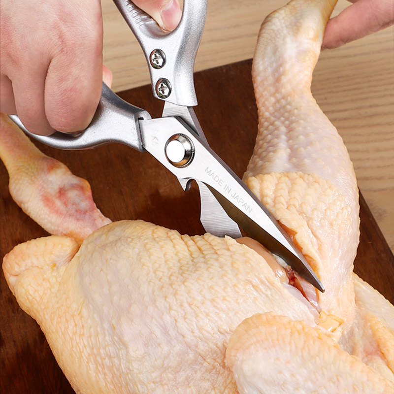厨房专用剪刀强力杀鱼去鸡骨剪家用多功能不锈钢烤肉做菜食物剪子